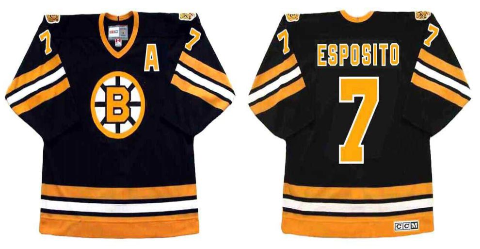 2019 Men Boston Bruins #7 Esposito Black CCM NHL jerseys2